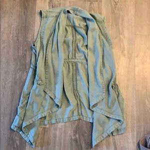 Women's olive vest